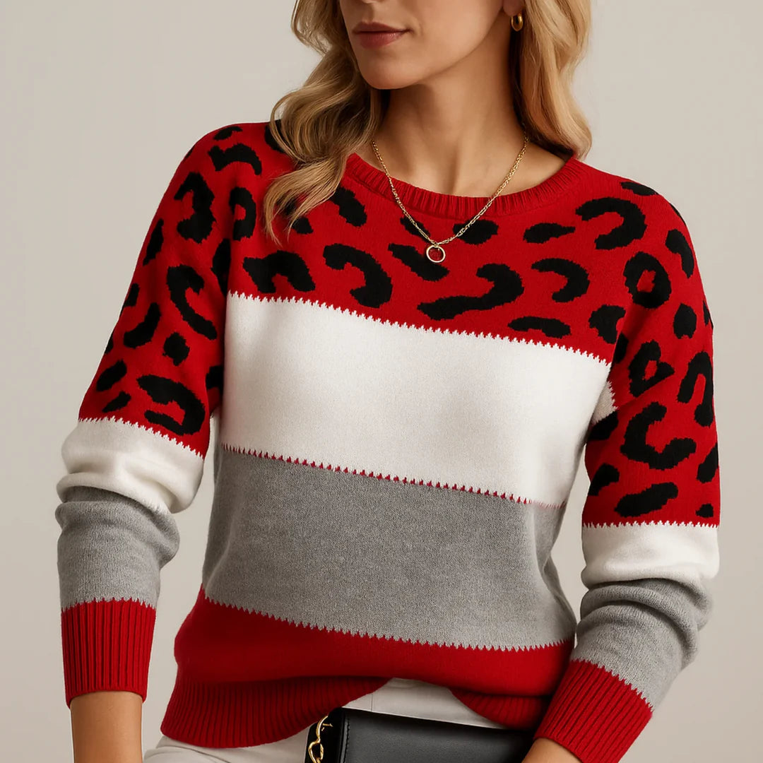 Luna | Leopard Knit Sweater