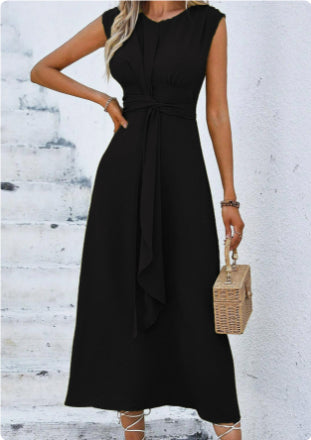 Amelia | Waist-Tied Midi Dress