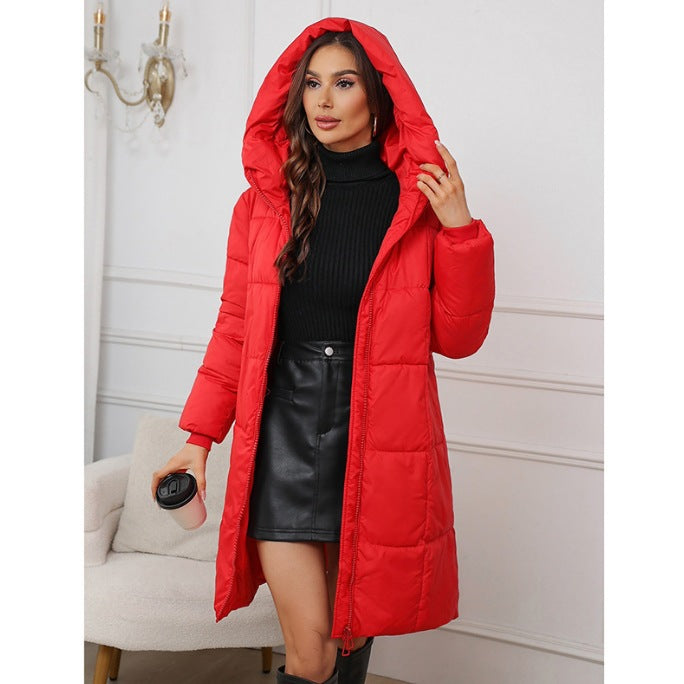 Eleanor | Hooded Mid-Length Jacket