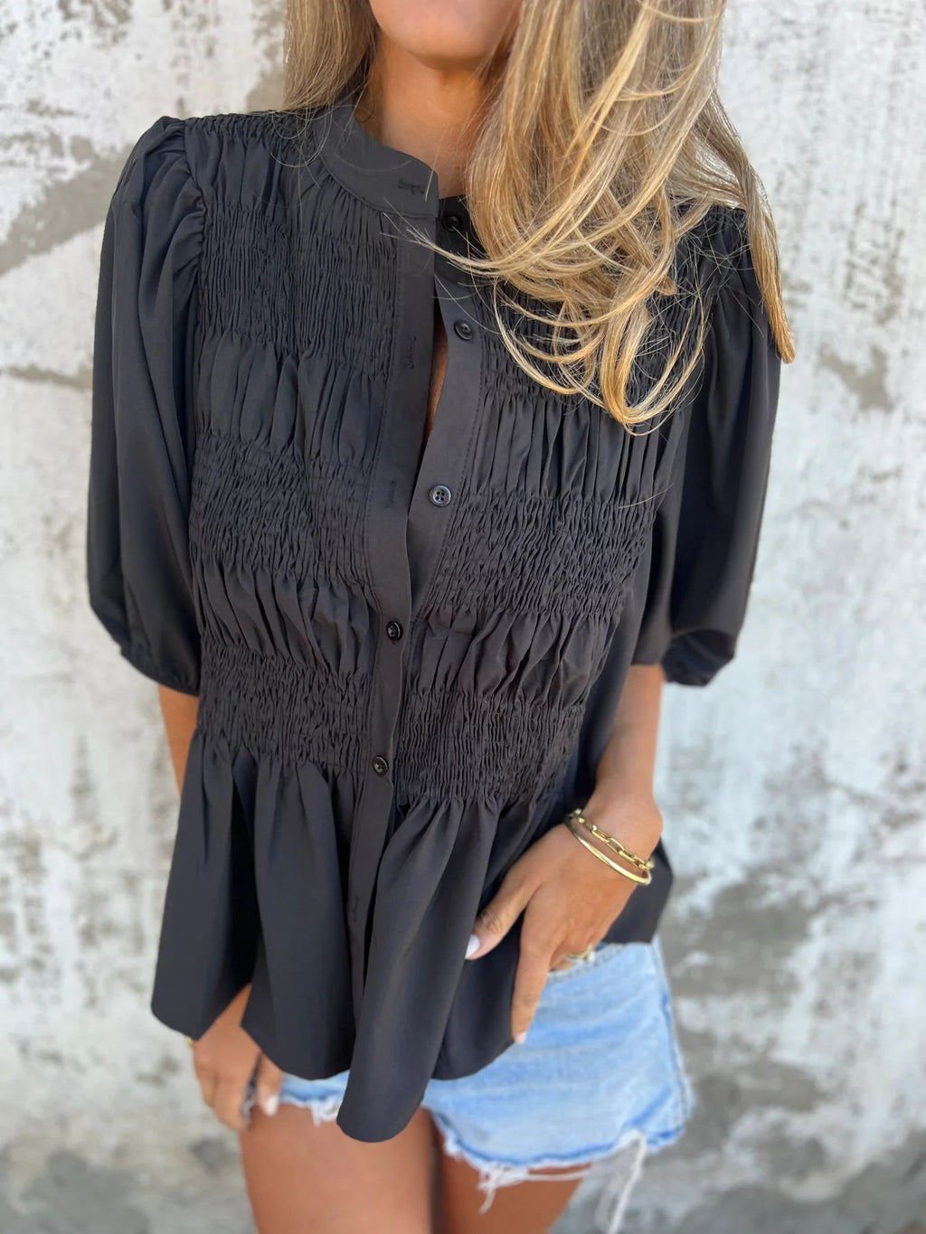 Isabella | Textured Blouse