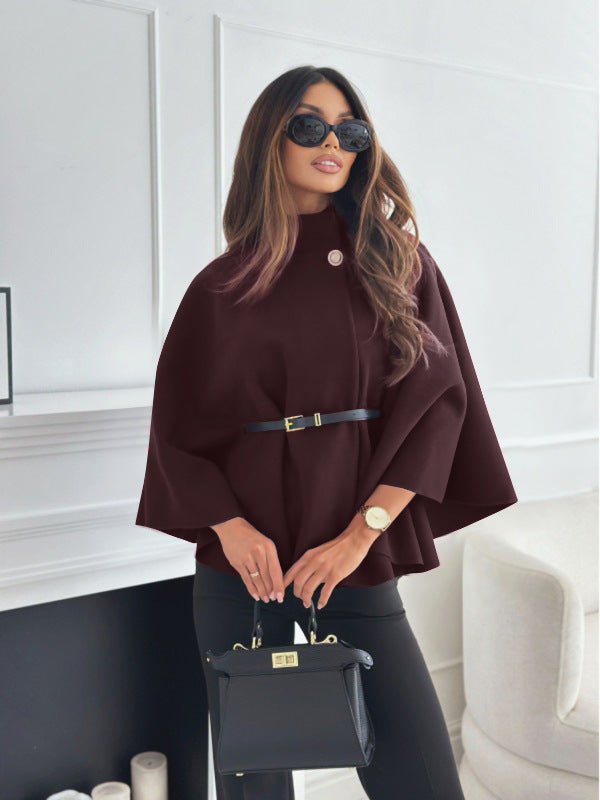 Hannah | Belted Cloak Jacket