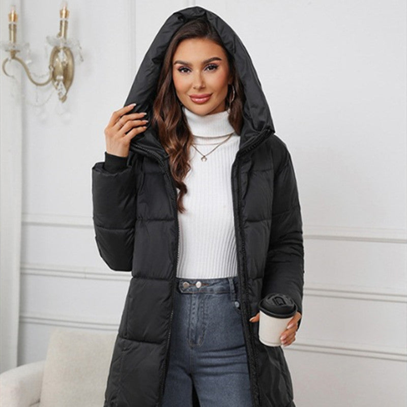 Eleanor | Hooded Mid-Length Jacket