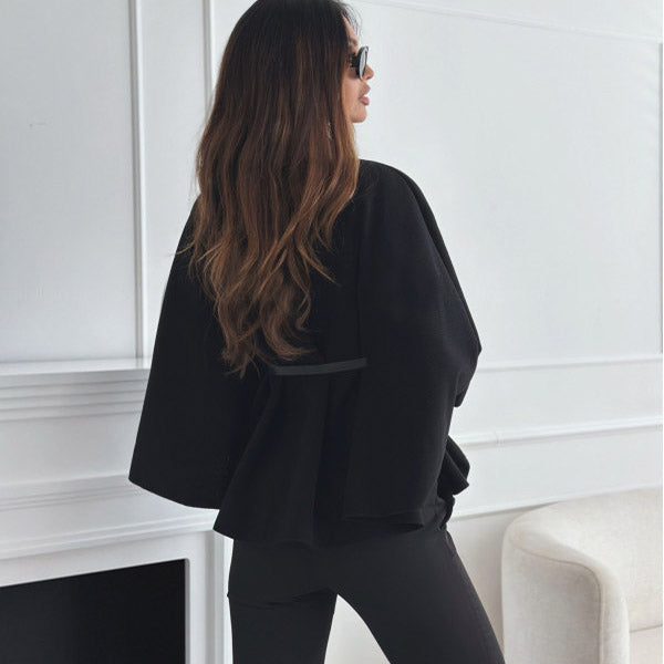 Hannah | Belted Cloak Jacket