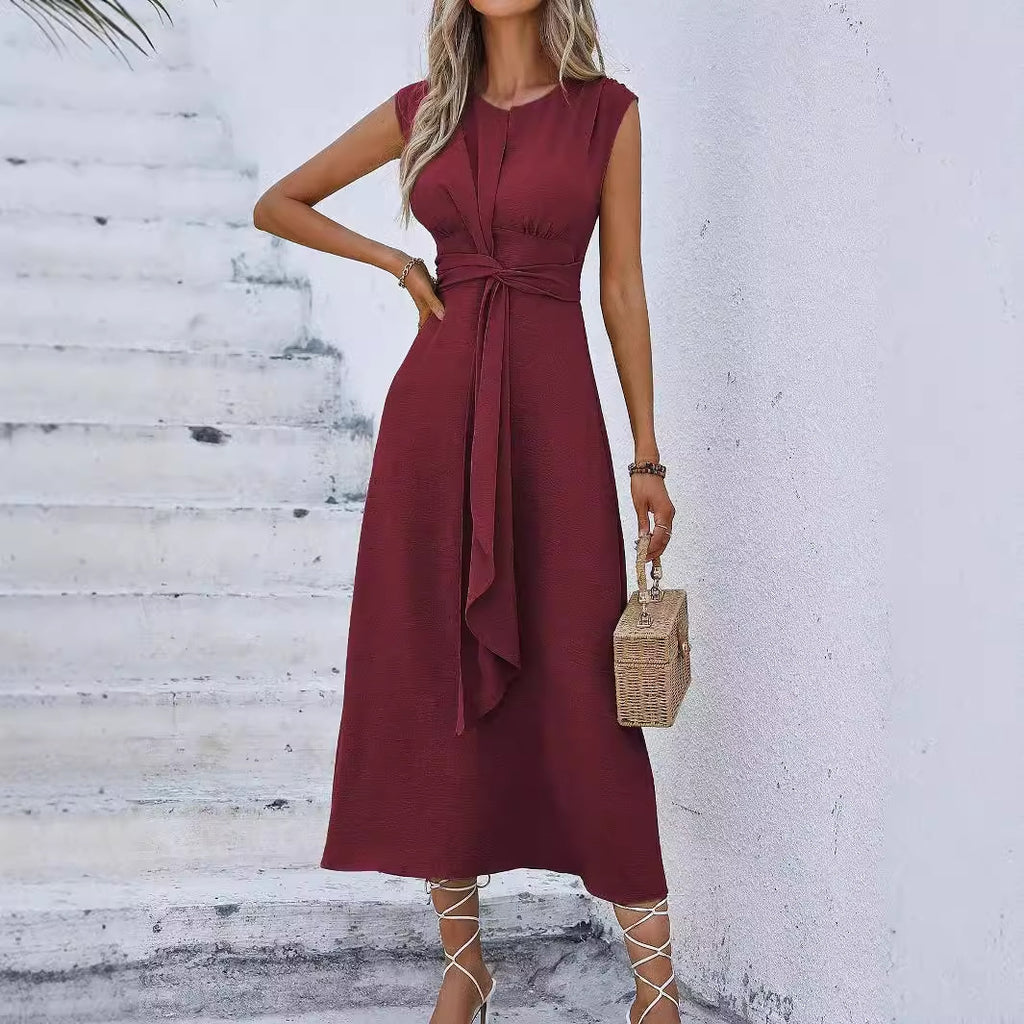 Amelia | Waist-Tied Midi Dress