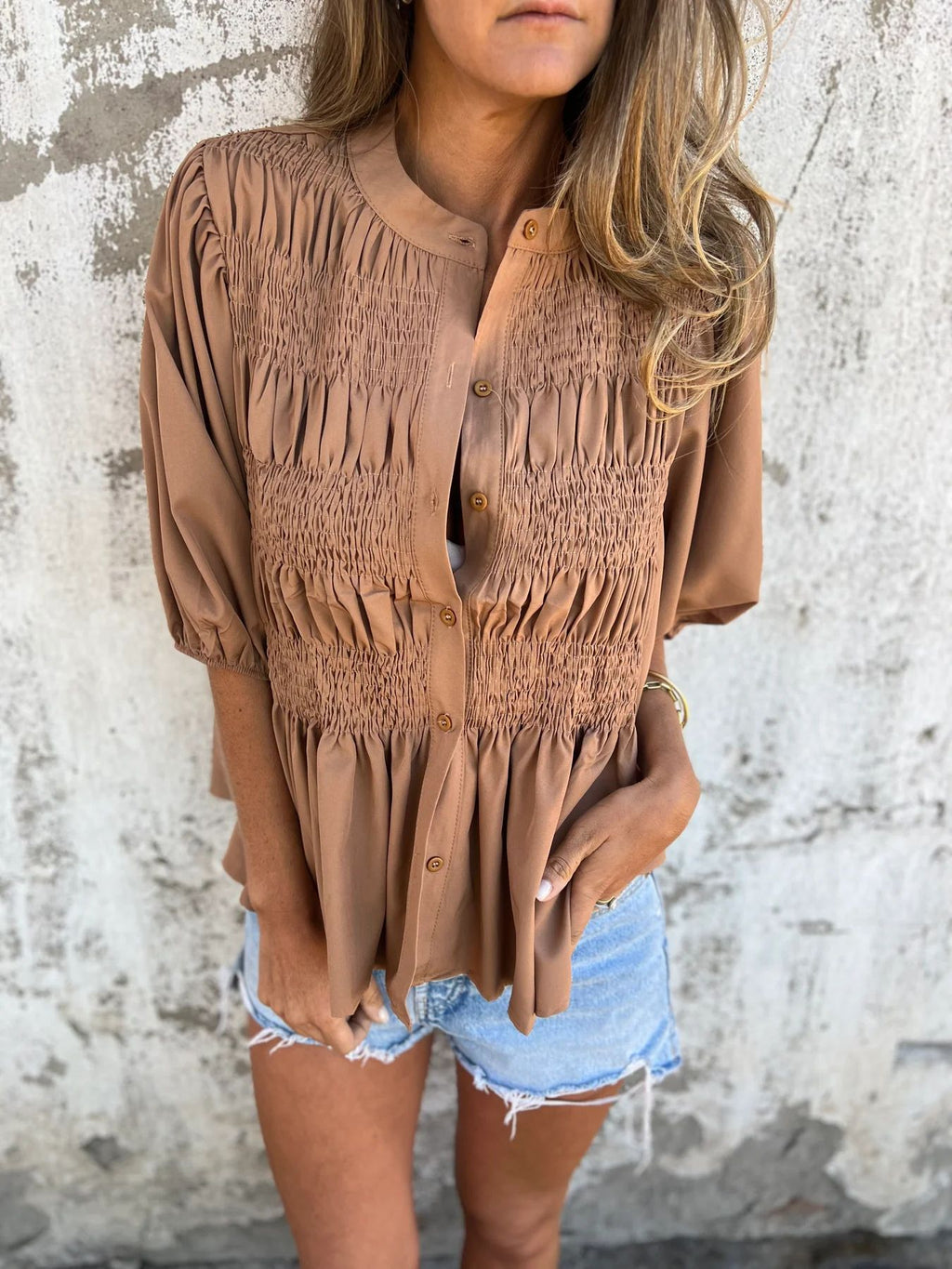 Isabella | Textured Blouse