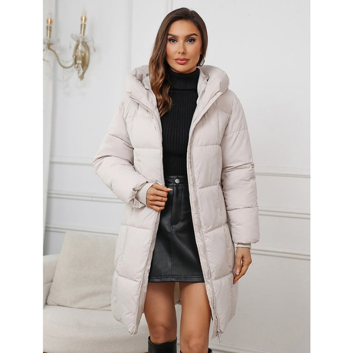 Eleanor | Hooded Mid-Length Jacket
