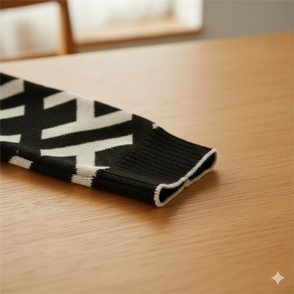 Sophia | Geometric Knit Sweater