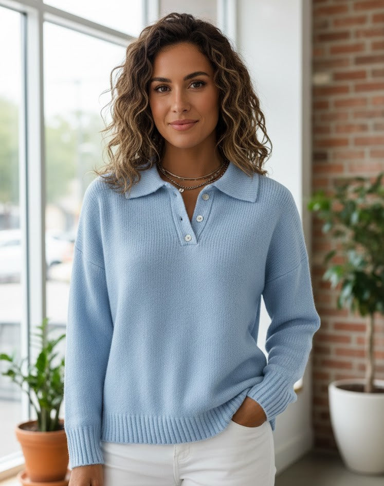 Charlotte | Button Knit Sweater